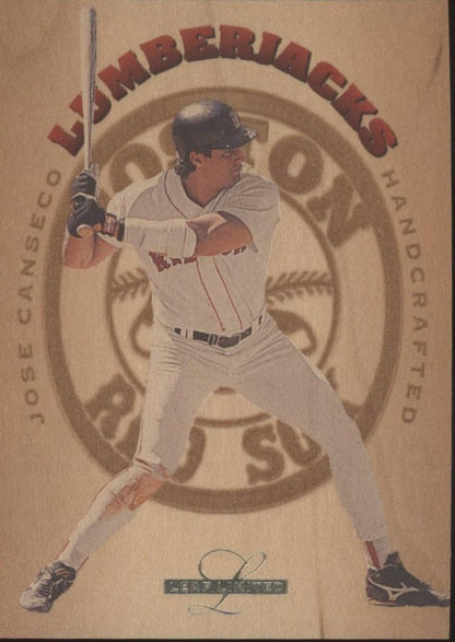 Jose Canseco 1995 Leaf Limited Lumberjacks Handcrafted 2050/5000 #12 - Collector Store LLC