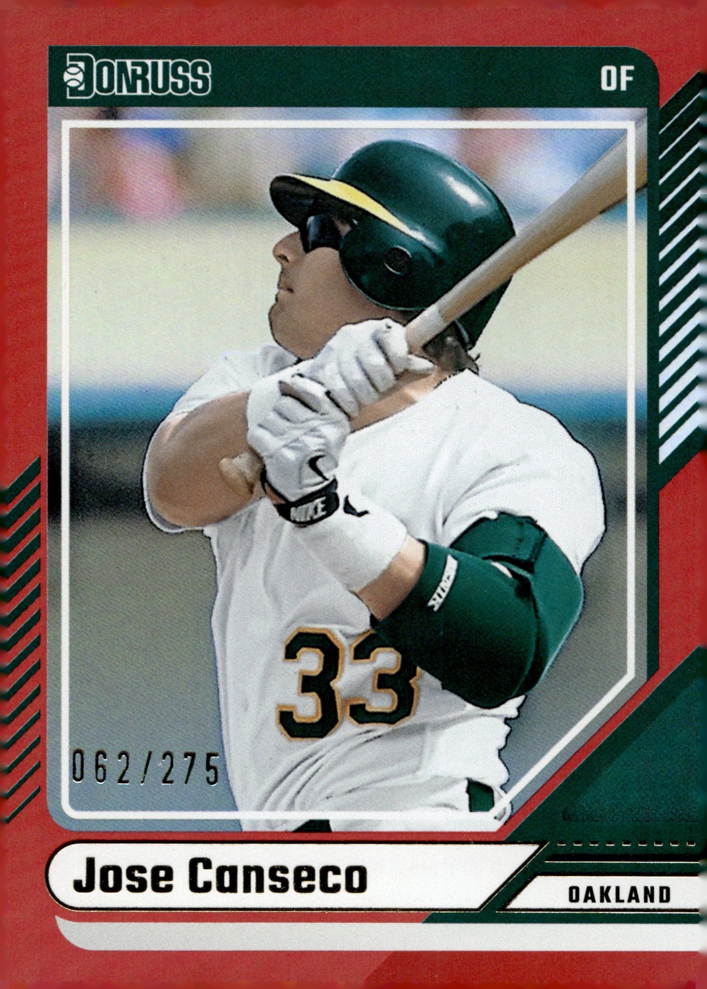 Jose Canseco 2024 Panini Donruss Red Holo 062/275 #90 - Collector Store LLC