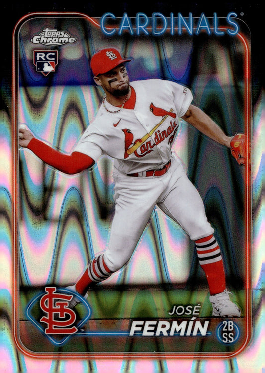 Jose Fermin 2024 Topps Chrome Ray Wave Refractor RC 175 - Collector Store LLC