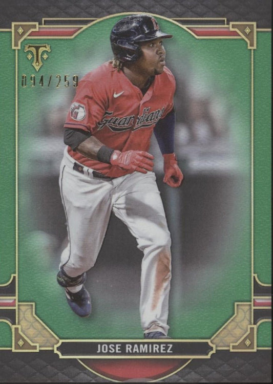 Jose Ramirez 2022 Topps Triple Threads Green 094/259 #85 - Collector Store LLC