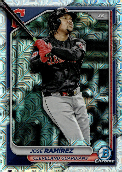 Jose Ramirez 2024 Bowman Chrome Mojo Refractor 93 - Collector Store LLC