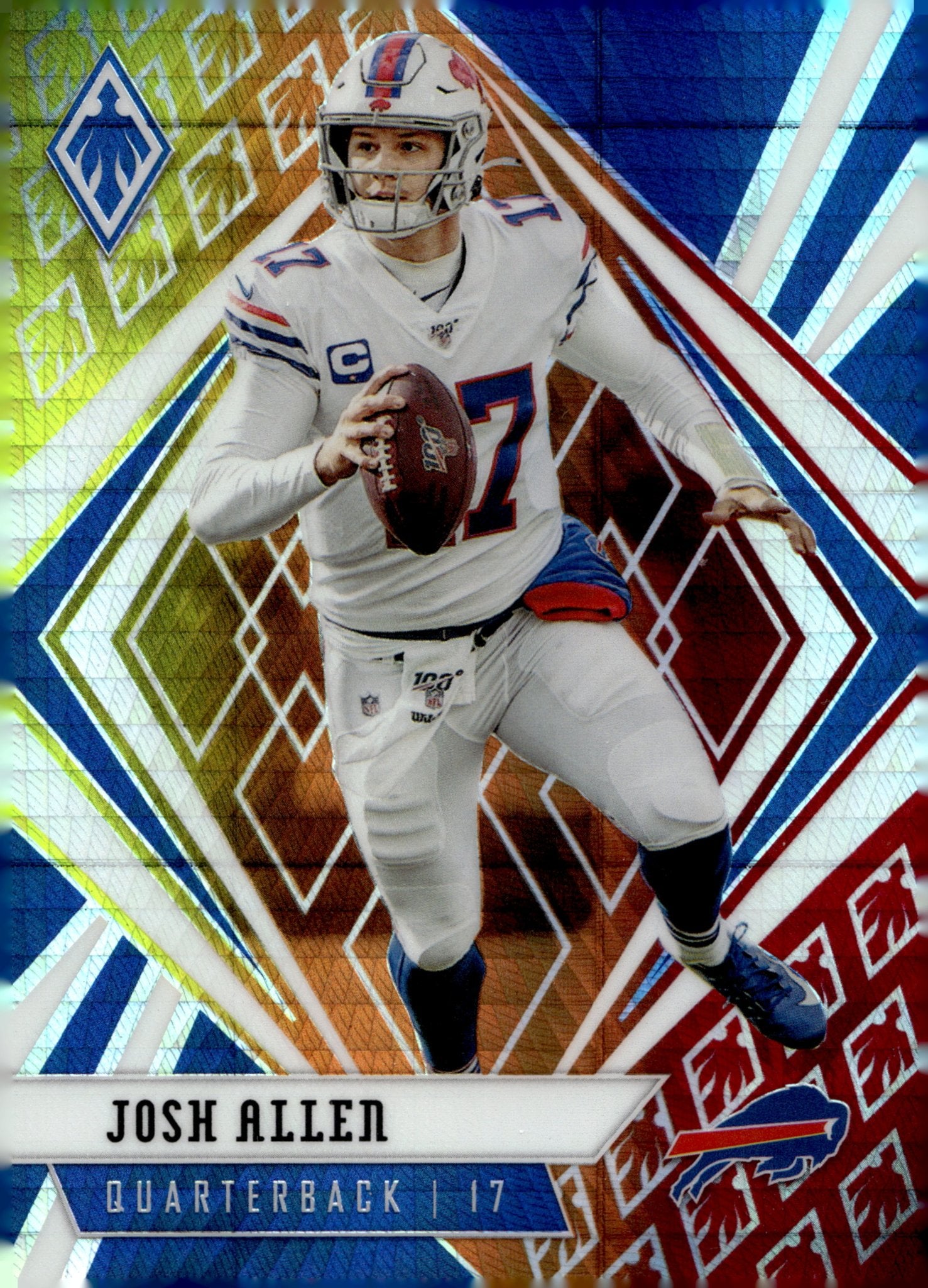 Josh Allen 2020 Panini Phoenix Fire Burst Refractor #86 - Collector Store LLC