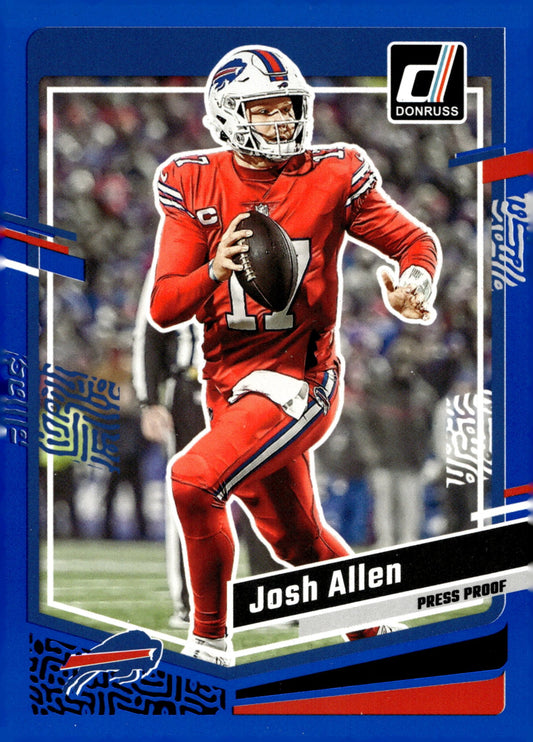 Josh Allen 2023 Panini Donruss Blue Border #32 - Collector Store LLC