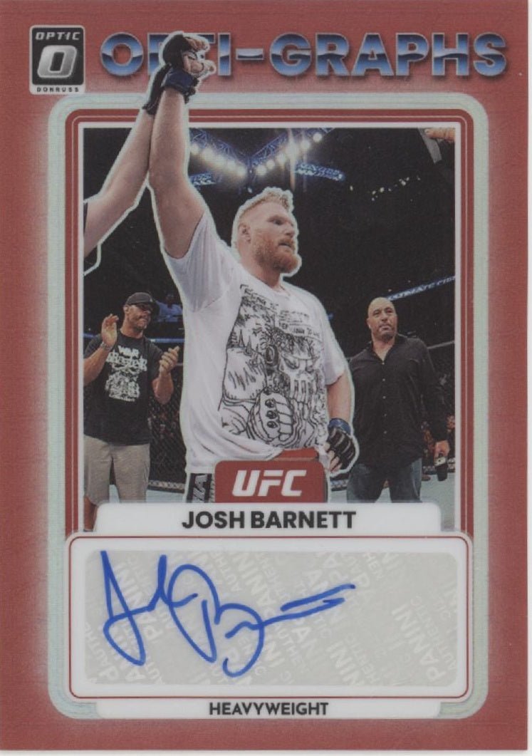 Josh Barnett 2023 Panini Donruss Optic Opti - Graphs Red Prizm Auto 149/199 - Collector Store LLC