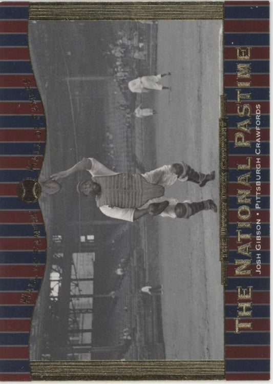 Josh Gibson 2001 Upper Deck Hall of Famers The National Pastime #64 - Collector Store LLC