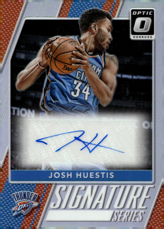 Josh Huestis 2017 - 18 Panini Donruss Optic Signature Series Prizm Auto #34 - Collector Store LLC