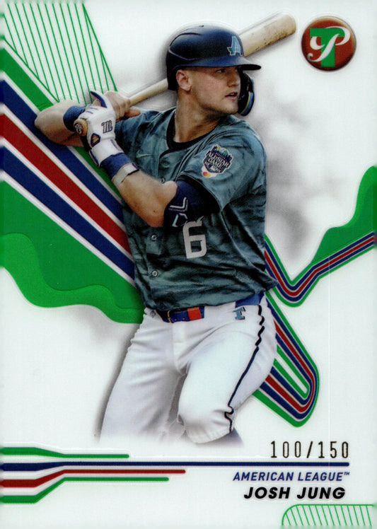 Josh Jung 2024 Topps Pristine Green Refractor 100/150 #299 - Collector Store LLC