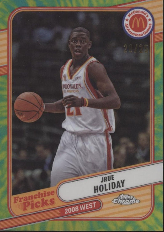 Jrue Holiday 2024 Chrome McDonald's All American Franchise Pick Tie Dye 20/25 - Collector Store LLC