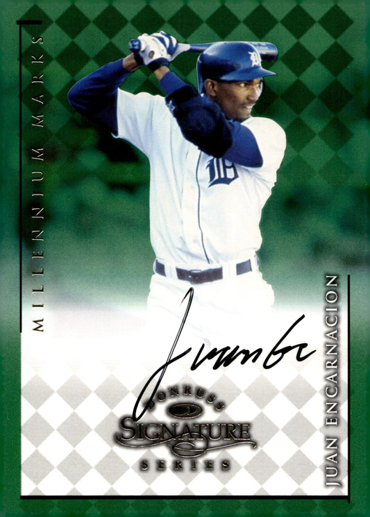 Juan Encarnacion 1998 Donruss Signature Series Millennium Marks Auto #0484 - Collector Store LLC