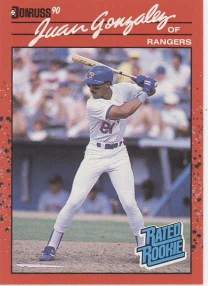 Juan Gonzalez 1990 Donruss Rated Rookie RC #33 - Collector Store LLC