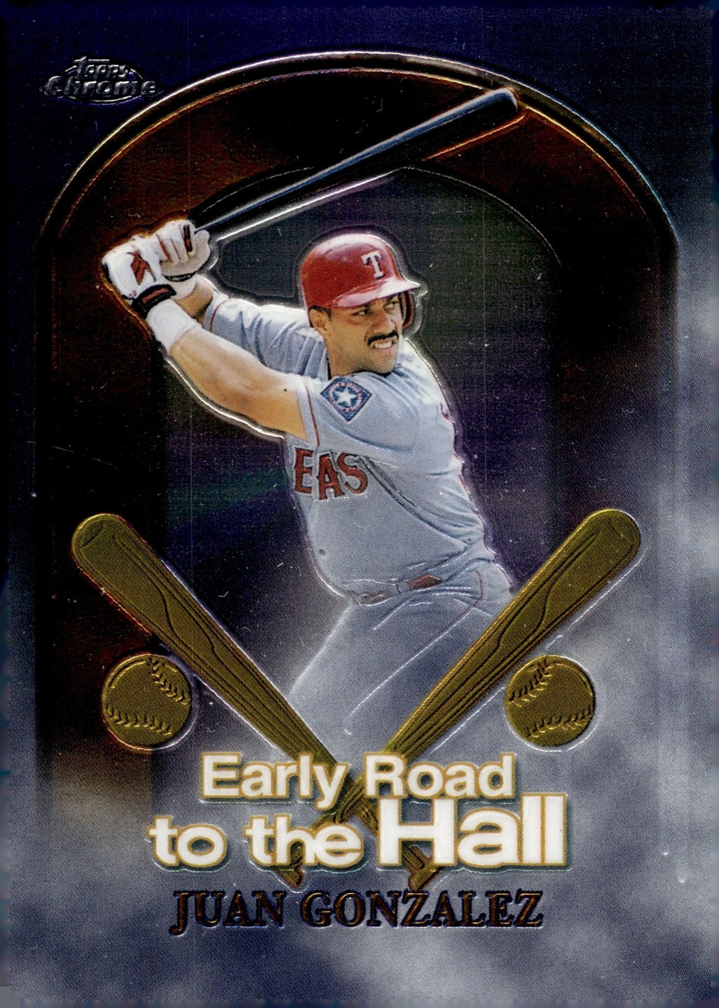 Juan Gonzalez 1999 Topps Chrome Early Road to the Hall ER4 1 - Collector Store LLC