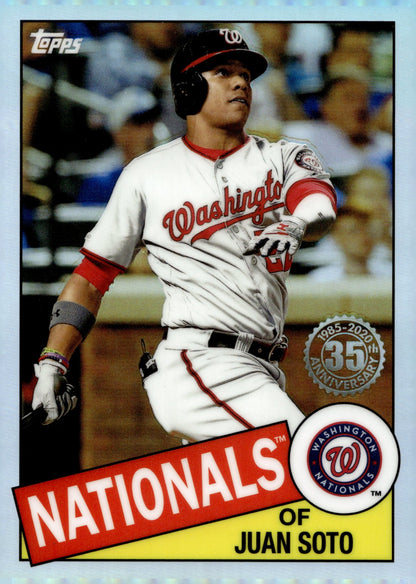 Juan Soto 2020 Topps 35th Anniversary Refractor 85TC - 3 - Collector Store LLC
