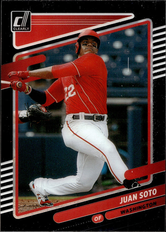 Juan Soto 2021 Panini Chronicles Clearly Donruss 5 1 - Collector Store LLC