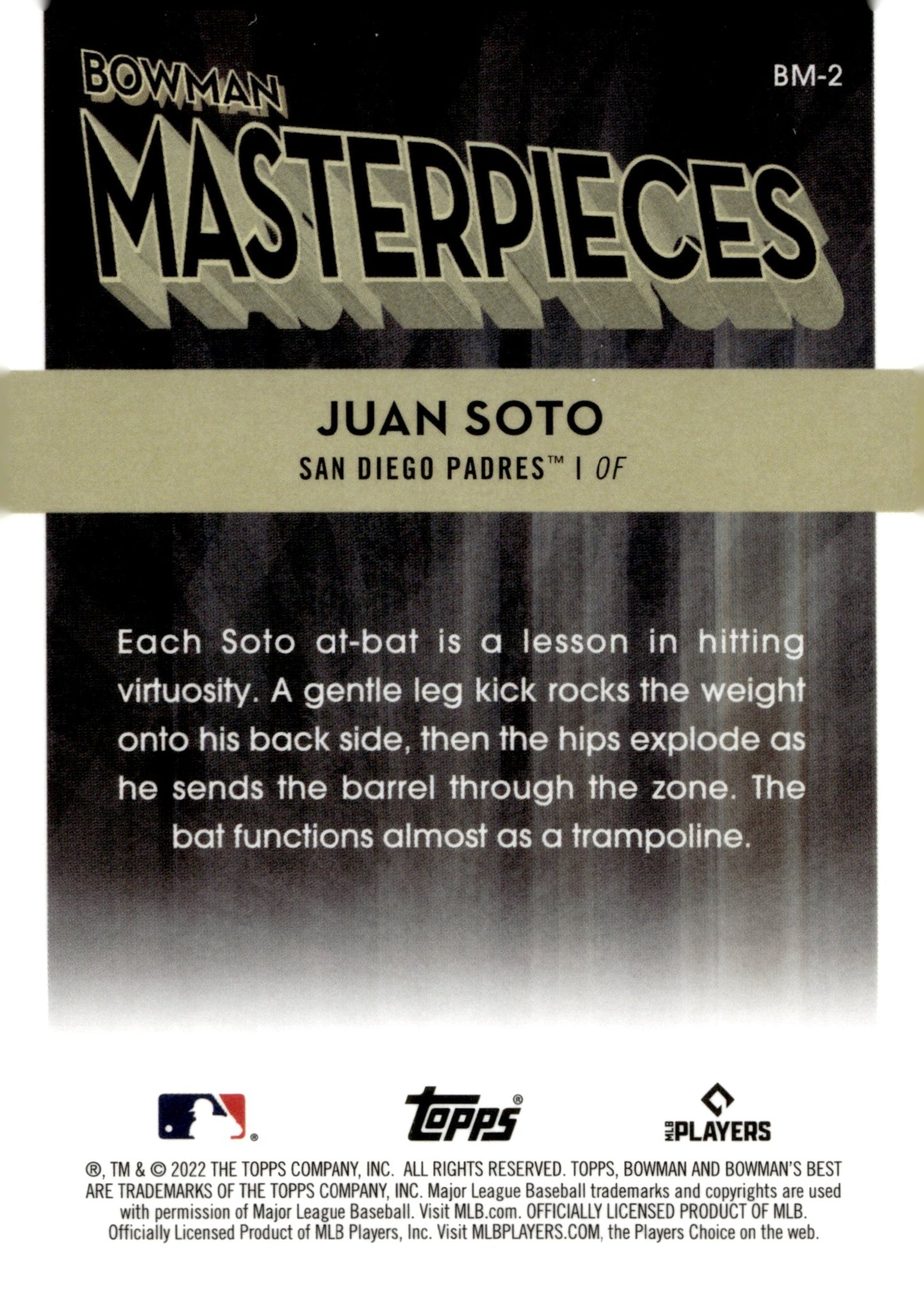 Juan Soto 2022 Bowman's Best Masterpieces #BM - 2 - Collector Store LLC