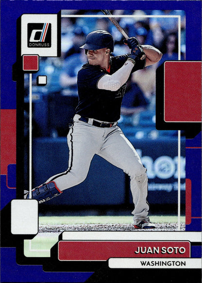 Juan Soto 2022 Panini Donruss Image Variation Purple Foil #225 - Collector Store LLC