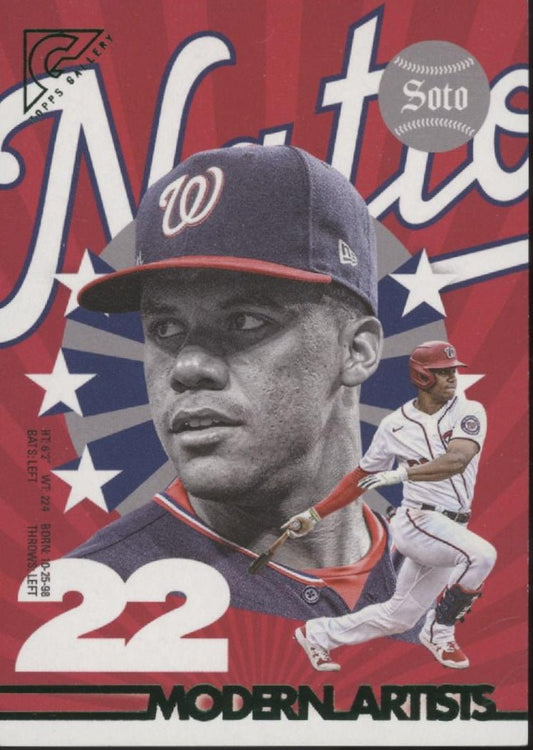 Juan Soto 2022 Topps Gallery Modern Artists 034/250#MA - 3 - Collector Store LLC
