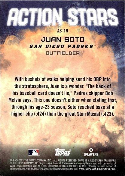 Juan Soto 2023 Topps Update Series Action Stars AS - 19 - Collector Store LLC