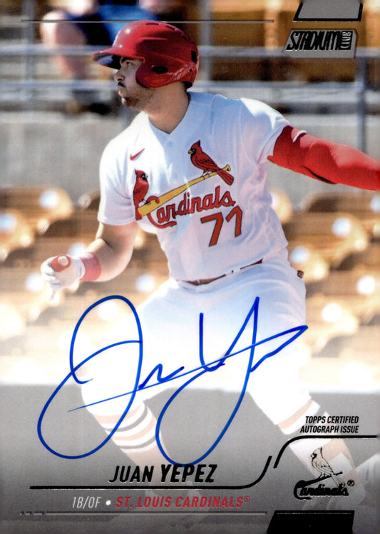 Juan Yepez 2022 Topps Stadium Club RC Auto #SCBA - YEP - Collector Store LLC