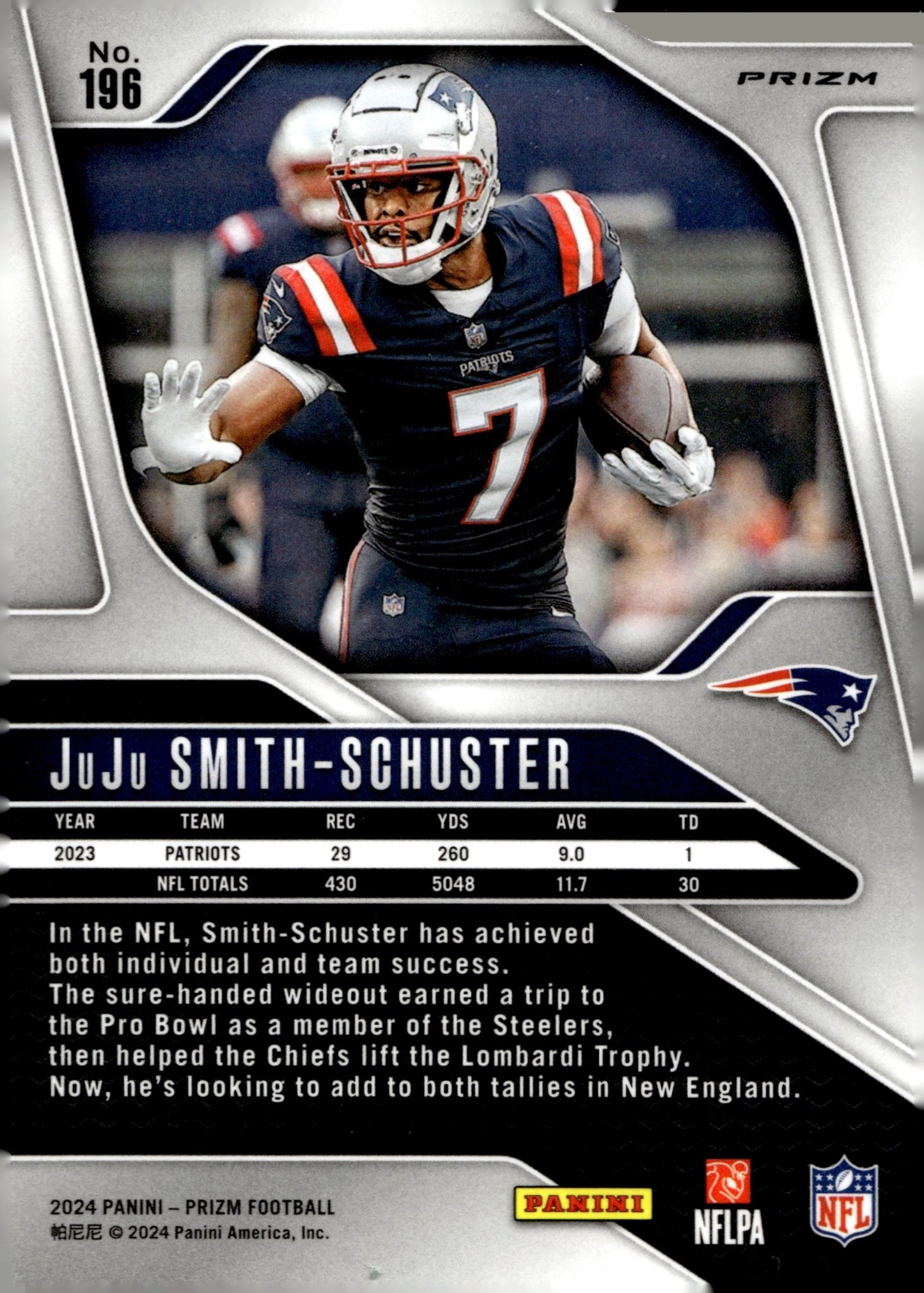 JuJu Smith - Schuster 2024 Panini Prizm Green Prizm #196 - Collector Store LLC