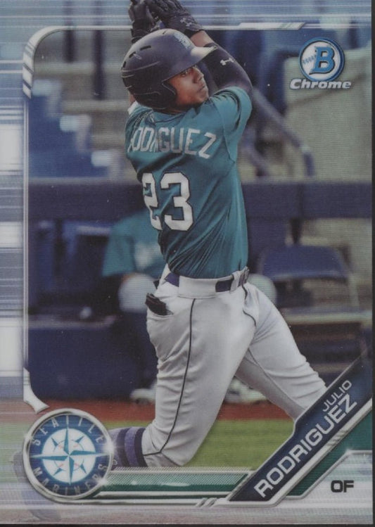 Julio Rodriguez 2019 Bowman Chrome Refractor #BDC - 60 - Collector Store LLC