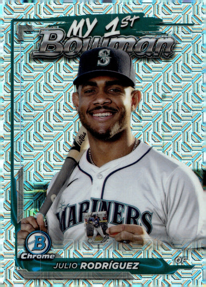 Julio Rodriguez 2024 Bowman Chrome My 1st Bowman Mojo Refractor #M1B - 28 #2 - Collector Store LLC