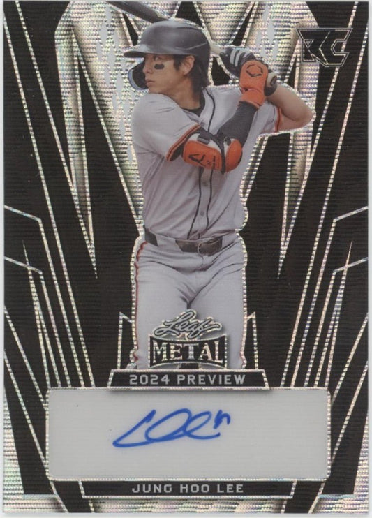 Jung Hoo Lee 2024 Leaf Metal 2024 Preview RC Auto 4/4 #LMP - JHL - Collector Store LLC