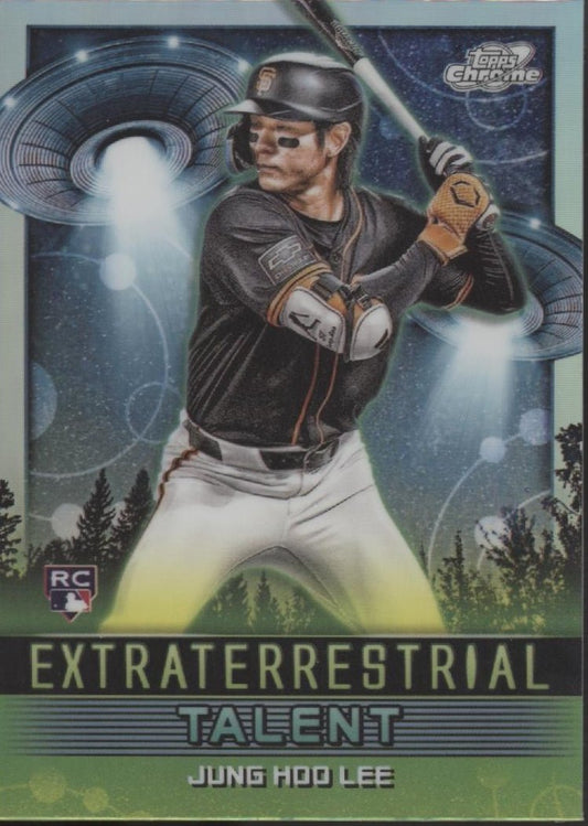 Jung Hoo Lee 2024 Topps Cosmic Chrome Extraterrestrial Talent Refractor RC #22 - Collector Store LLC