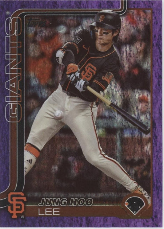 Jung Hoo Lee 2025 Topps Series 1 Purple Foilboard 204/250 277 - Collector Store LLC