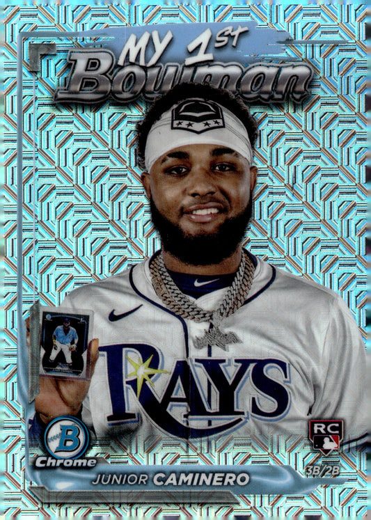 Junior Caminero 2024 Bowman Chrome My 1st Bowman Mojo Refractor RC #M1B - 11 - Collector Store LLC