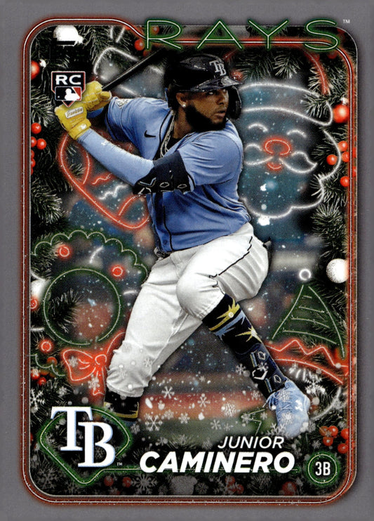 Junior Caminero 2024 Topps Holiday RC #H25 - Collector Store LLC