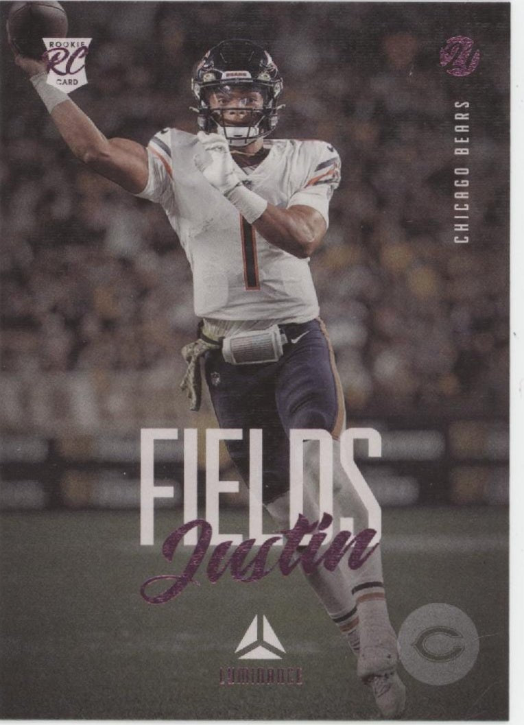 Justin Fields 2021 Panini Chronicles Luminance Purple RC #203 - Collector Store LLC