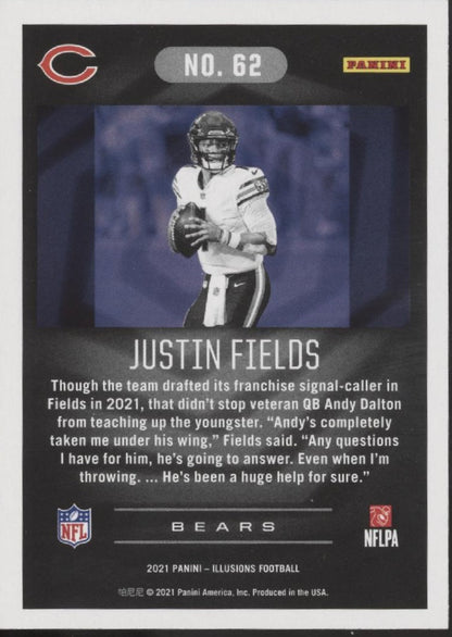 Justin Fields 2021 Panini Illusions Black RC #62 - Collector Store LLC