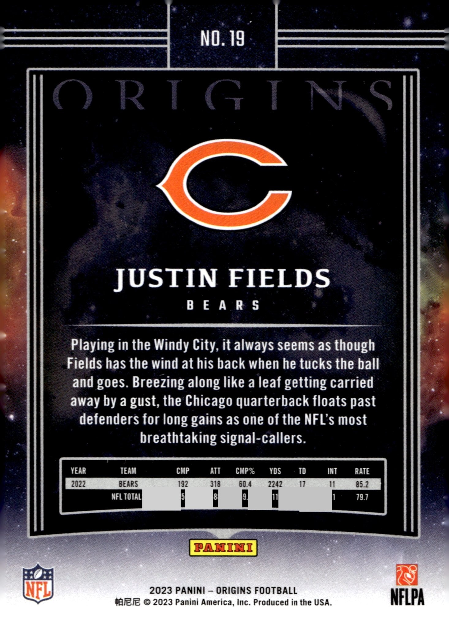 Justin Fields 2023 Panini Origins #19 - Collector Store LLC