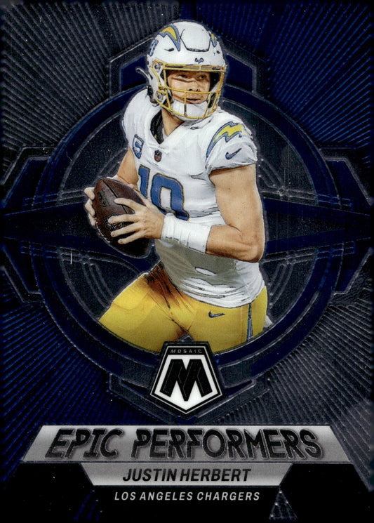 Justin Herbert 2023 Panini Mosaic Epic Performers #EP - JH - Collector Store LLC