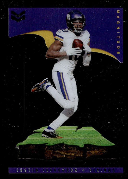 Justin Jefferson 2021 Panini Chronicles Stars & Stripes Magnitude Clear #MAG - 29 - Collector Store LLC