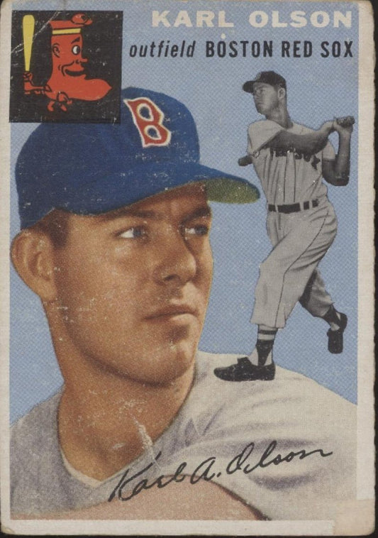 Karl Olson 1954 Topps #186 Boston Red Sox GD #2 - Collector Store LLC