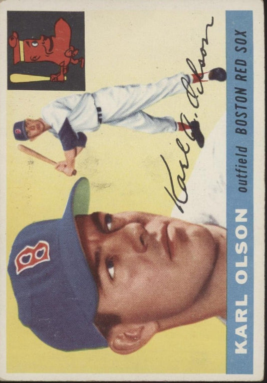 Karl Olson 1955 Topps #72 Boston Red Sox VG - EX #3 - Collector Store LLC