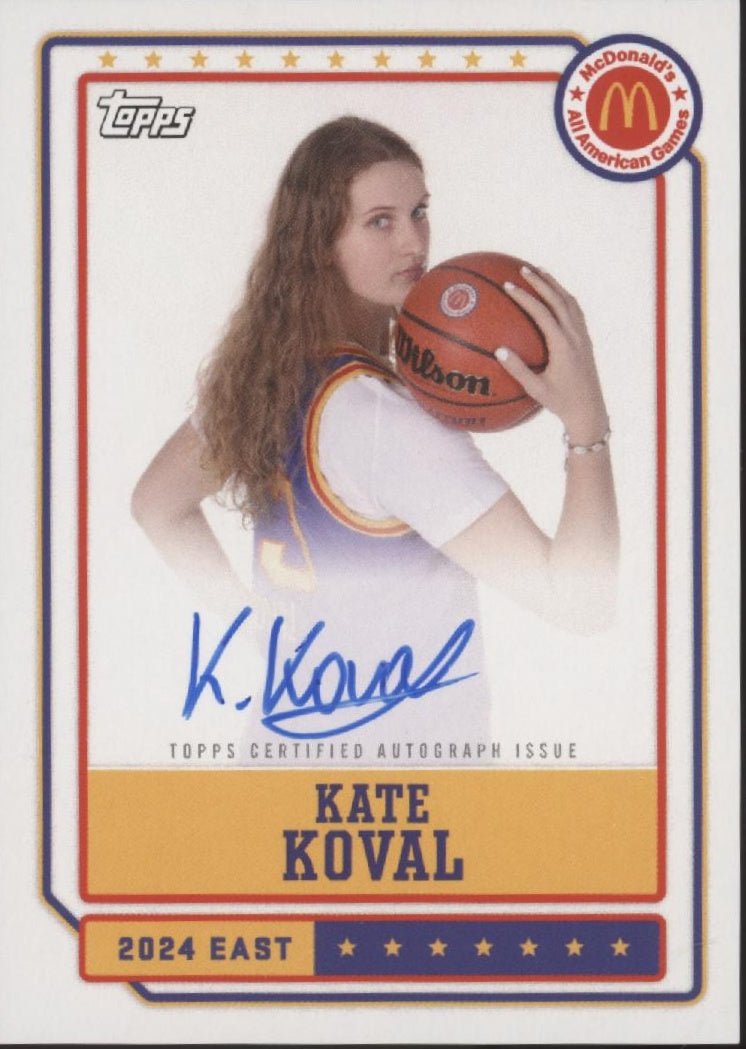Kate Koval 2024 Topps Chrome McDonald's All American Auto #EA - KK - Collector Store LLC