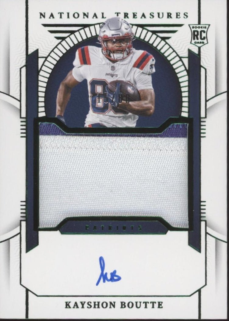 Kayshon Boutte 2023 Panini National Treasures Green Swatch RC Auto 15/80 #176 - Collector Store LLC