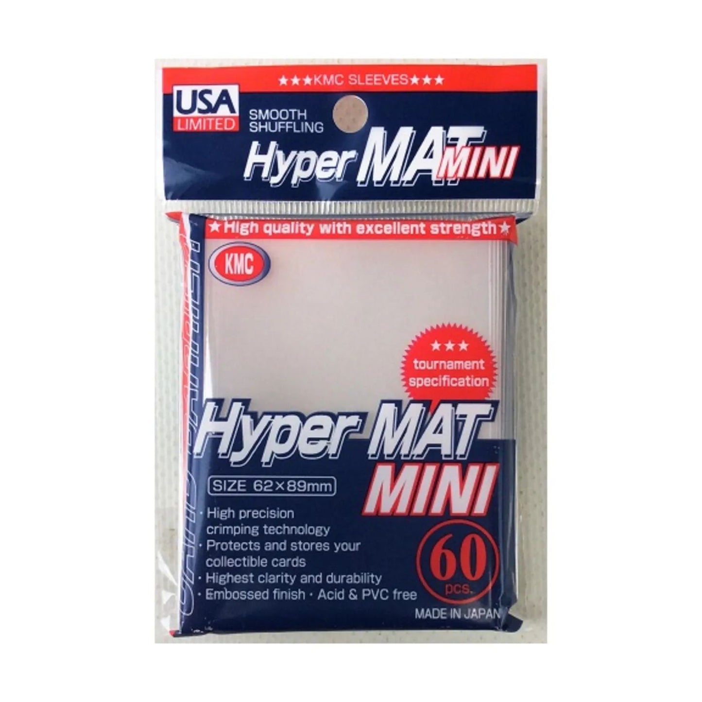 KMC Mini Clear Sleeves - USA Edition