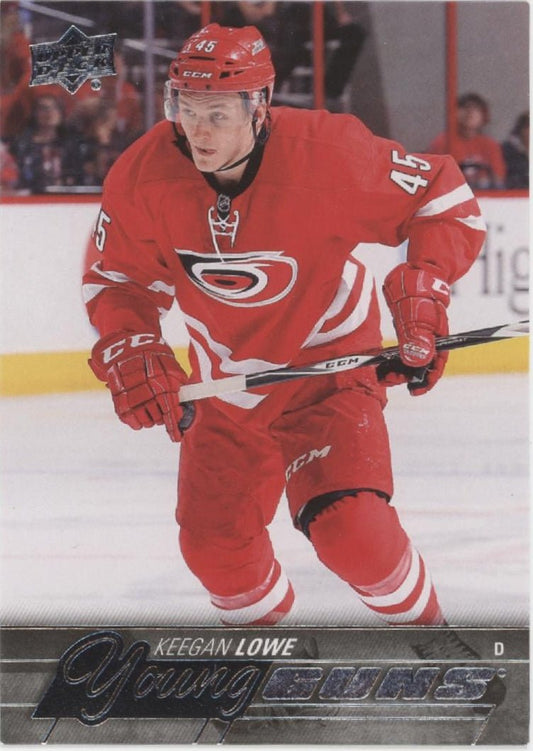 Keegan Lowe 2015 - 16 Upper Deck Series 1 Young Guns RC 246 - Collector Store LLC