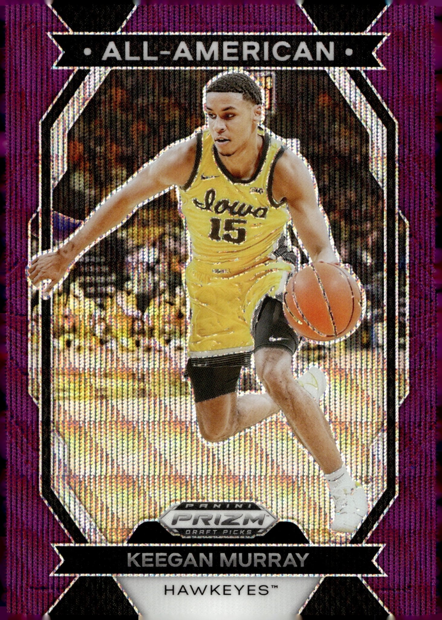 Keegan Murray 2024 Panini Prizm Draft Picks Purple Wave Prizm #19 - Collector Store LLC