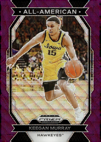 Keegan Murray 2024 Panini Prizm Draft Picks Purple Wave Prizm #19 - Collector Store LLC