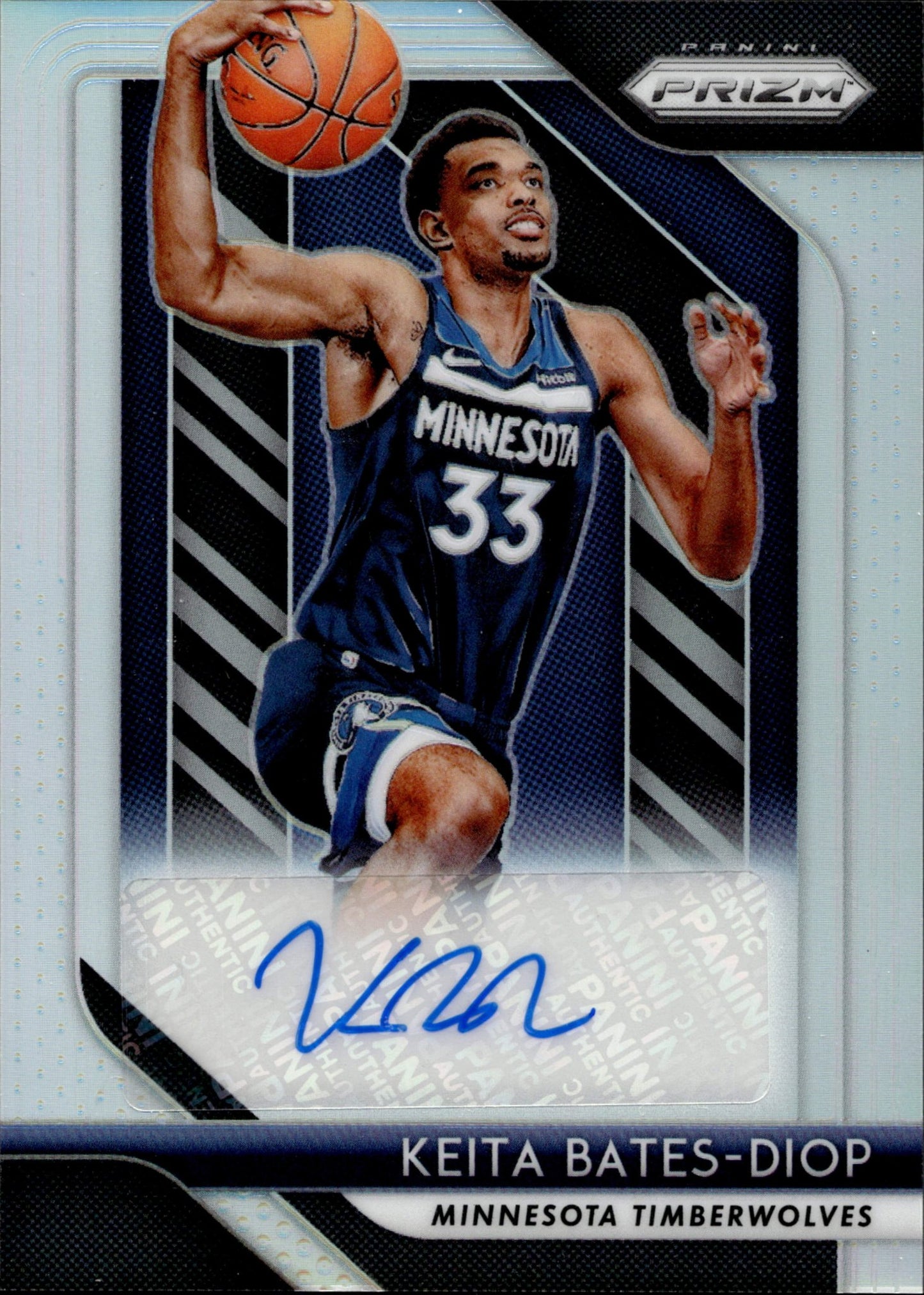 Keita Bates - Diop 2018 - 19 Panini Prizm Silver Prizm Auto #RS - KBD - Collector Store LLC