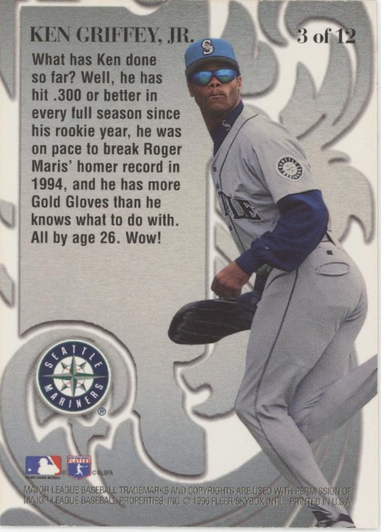 Ken Griffey Jr. 1996 Skybox Metal Mother Lode #3 - Collector Store LLC