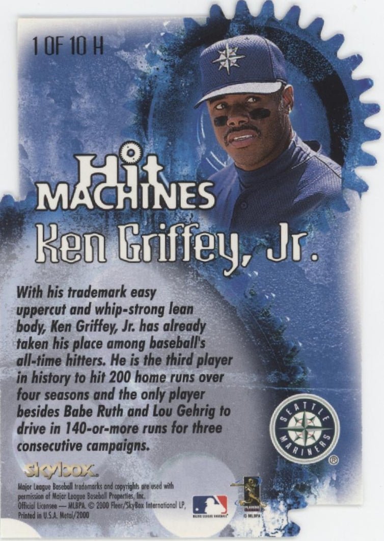 Ken Griffey Jr. 2000 Skybox Metal Hit Machines Die - Cut #1 - Collector Store LLC