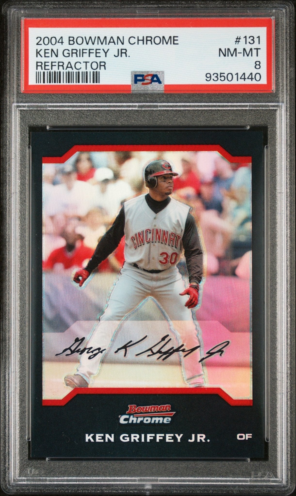 Ken Griffey Jr. 2004 Bowman Chrome Refractor #131 PSA 8 - Collector Store LLC