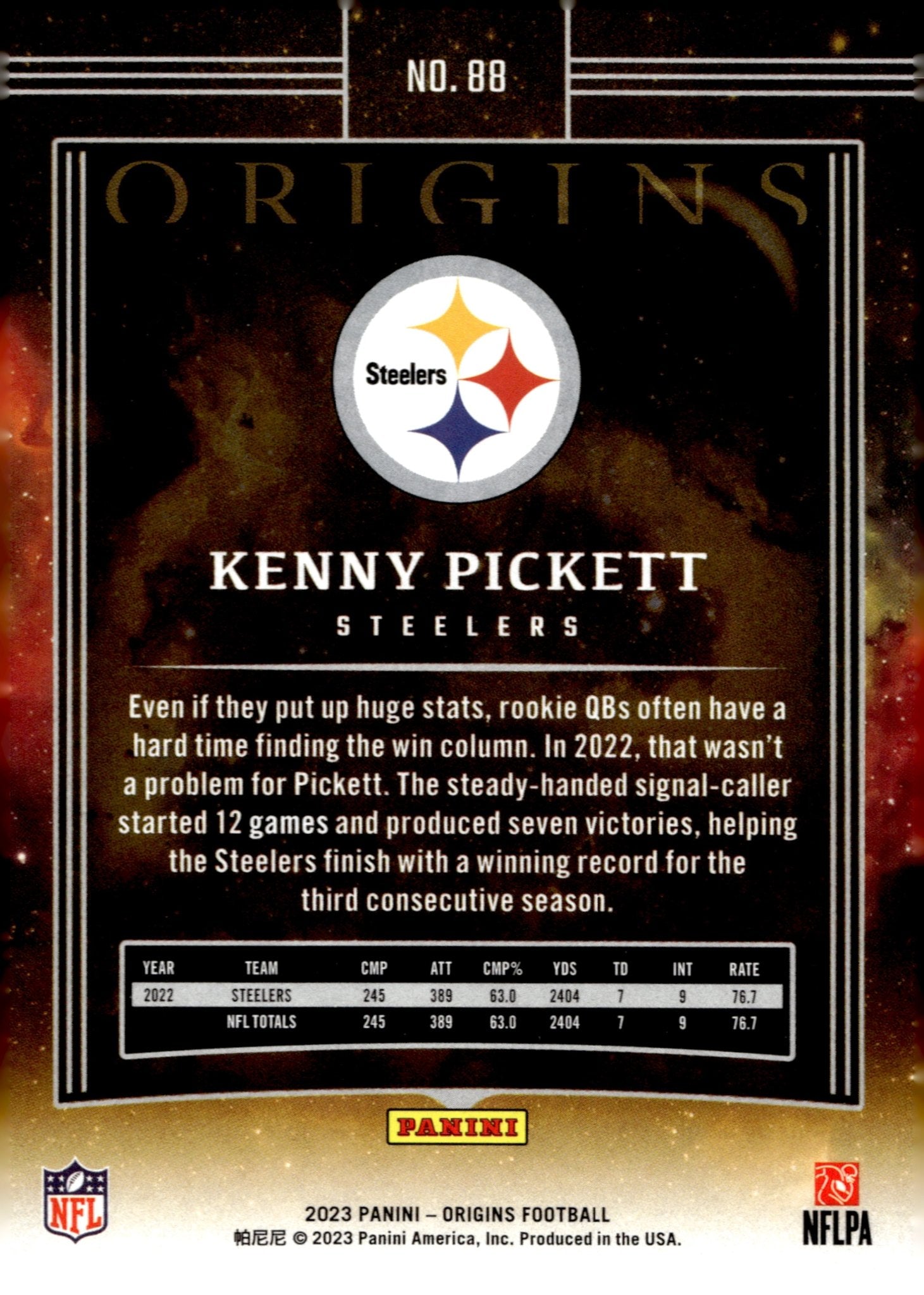 Kenny Pickett 2023 Panini Origins #88 - Collector Store LLC