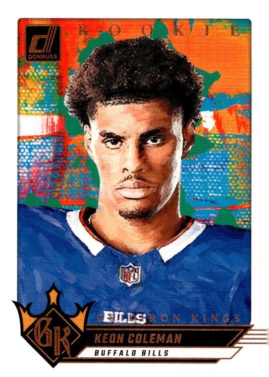Keon Coleman 2024 Panini Donruss Gridiron Kings #13 - Collector Store LLC