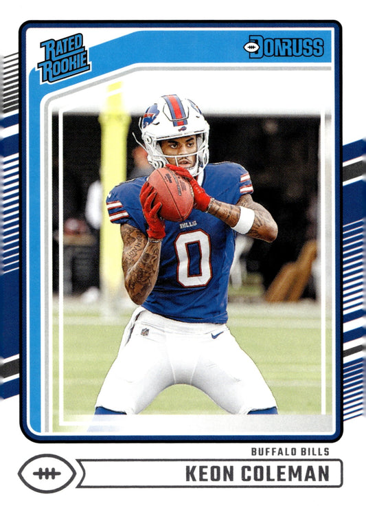 Keon Coleman 2024 Panini Donruss Rated Rookie RC #358 #358 - Collector Store LLC